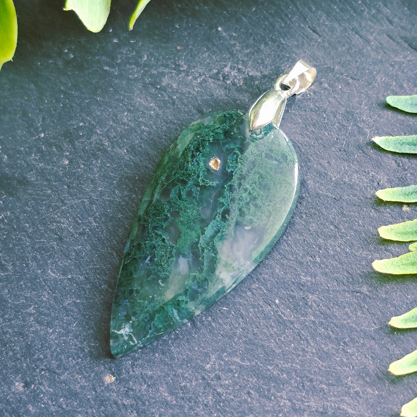 Pendentif en Agate mousse - n°2