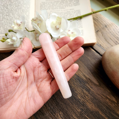 Bâton de massage en Quartz rose