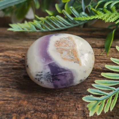 Galet en Agate Dendritique violette - n°4