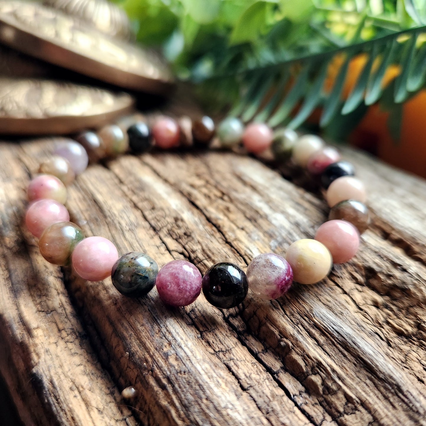 Bracelet Tourmaline multicolore - 8mm