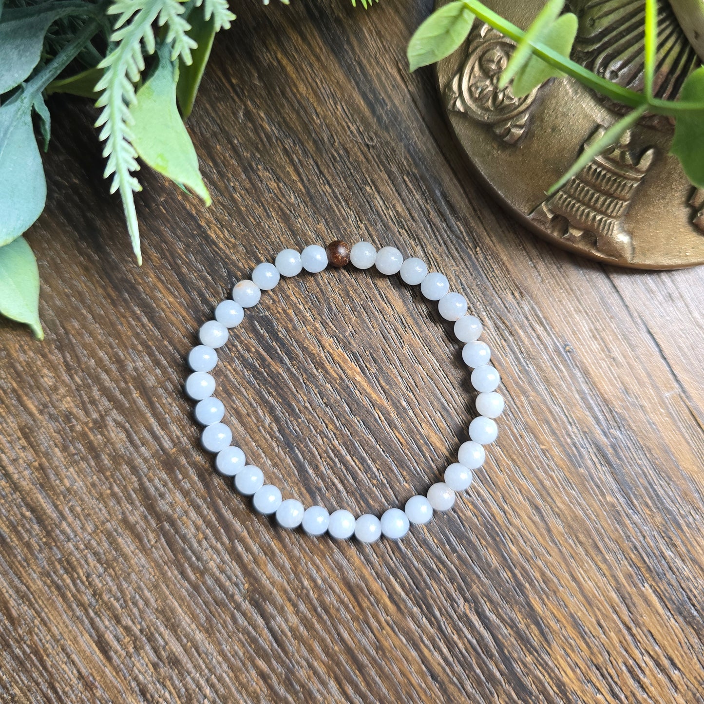 Bracelet enfant en Angélite - 4mm