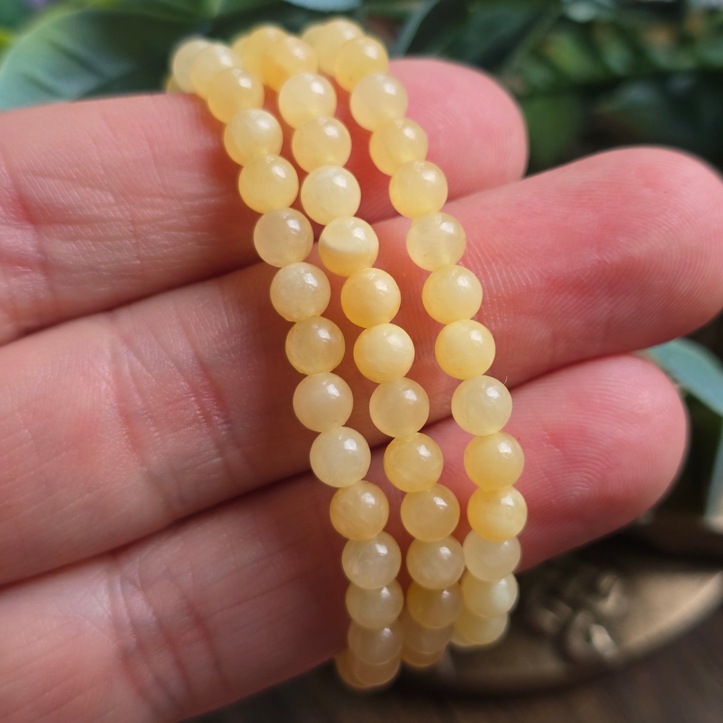 Bracelet en Calcite orange - 4mm