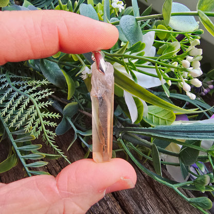 Pendentif en Cristal de Quartz rose - n°9