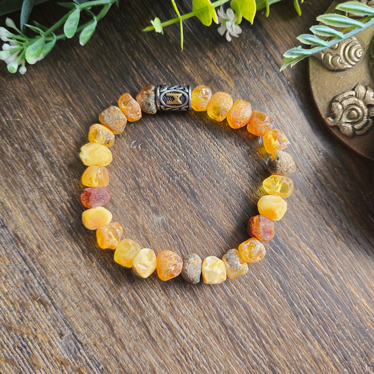 Bracelet en Ambre brut - 8mm