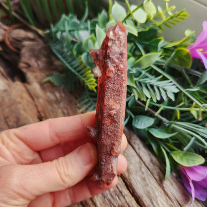 Quartz hématoïde sur quartz biterminé - n°2