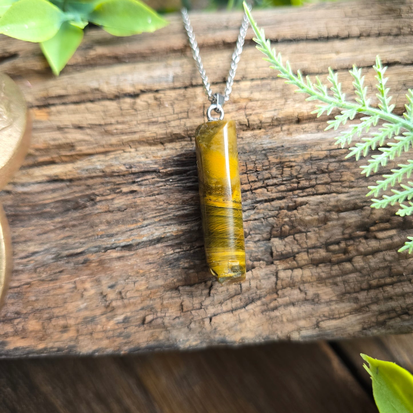 Pendentif Totem en Oeil de tigre - n°2