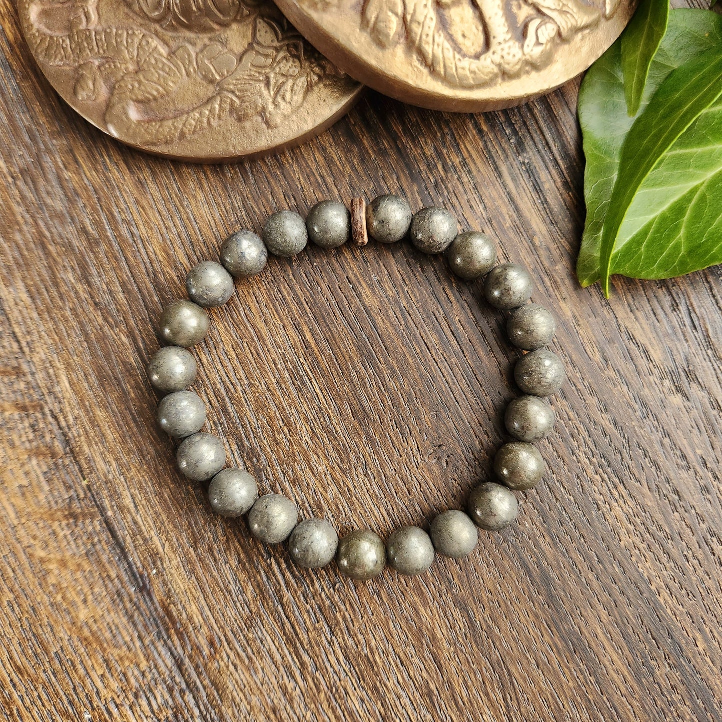 Bracelet en Pyrite - 8mm