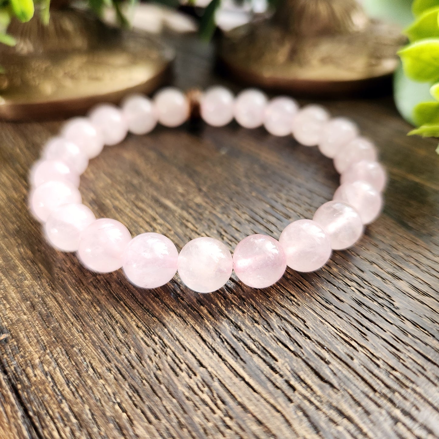 Bracelet en Quartz Rose - 8mm