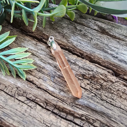 Pendentif en Cristal de Quartz rose - n°5