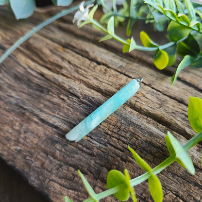 Pendentif Totem en Aragonite bleue - n°2