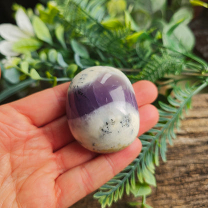 Galet en Agate Dendritique violette - n°4