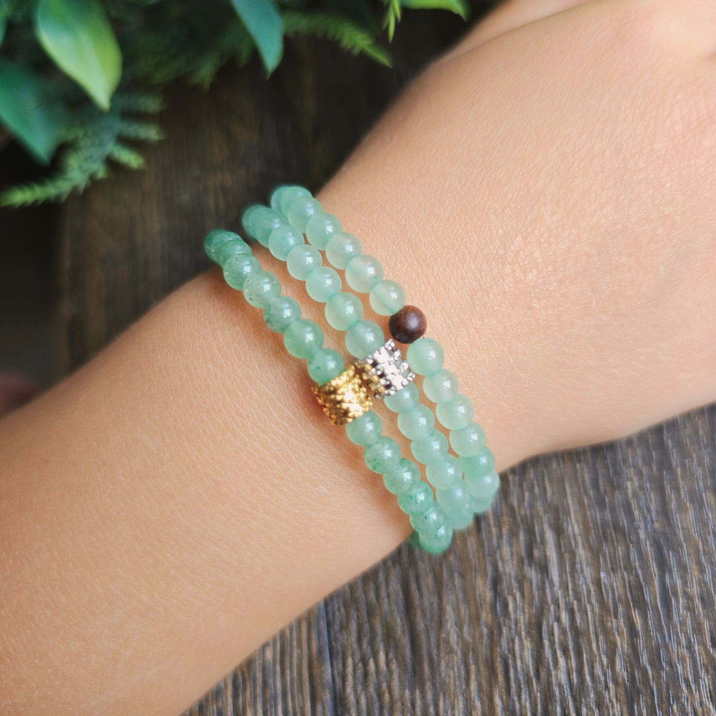 Bracelet enfant en Aventurine verte - 4mm