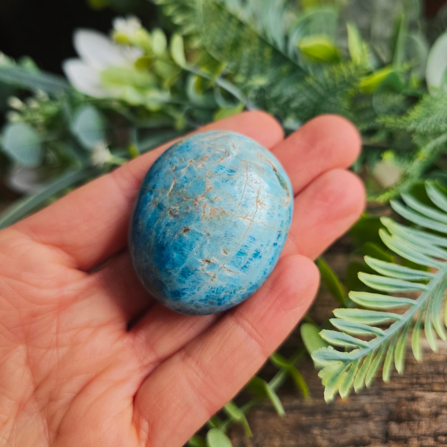 Galet en Apatite bleue - n°1