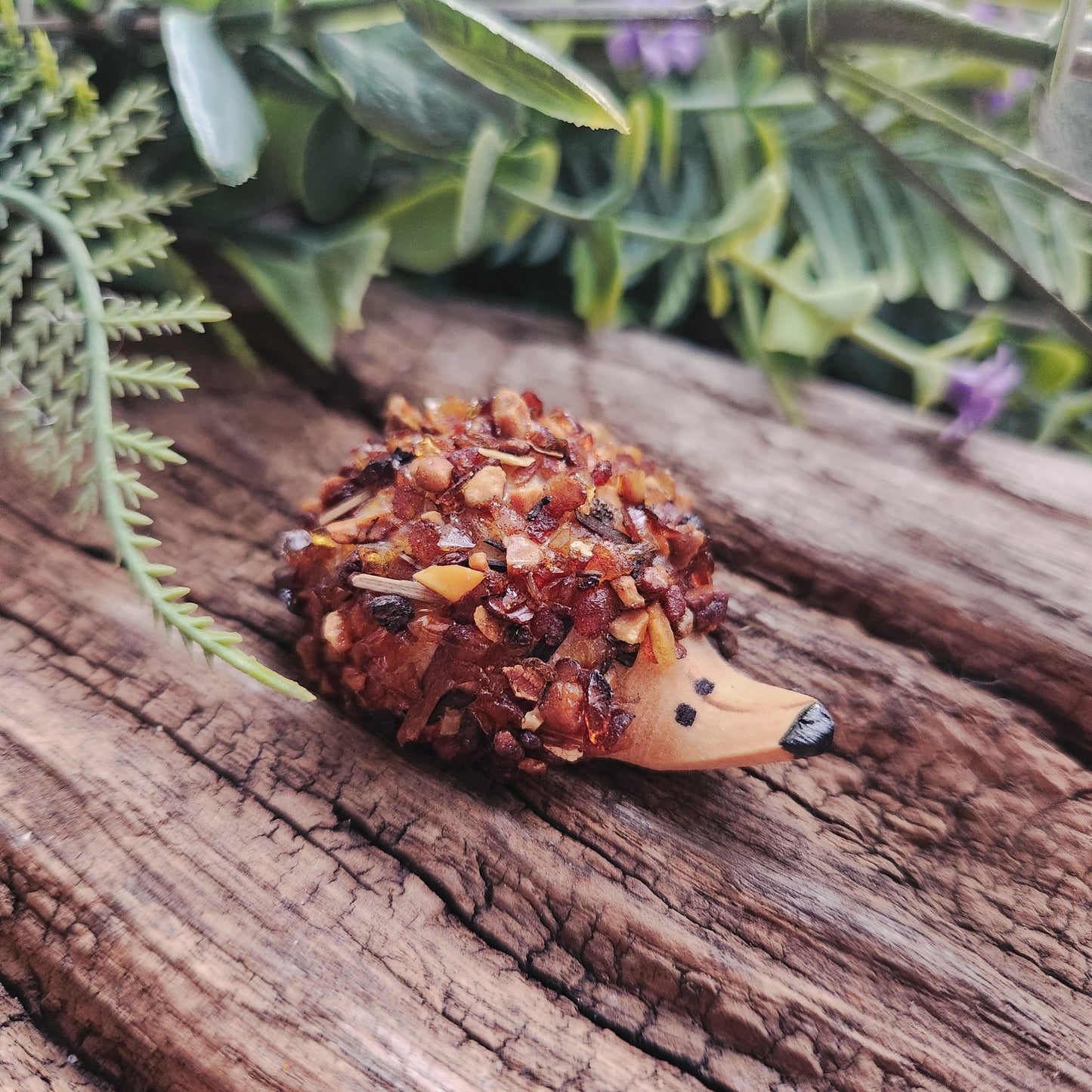 Petit hérisson en Ambre