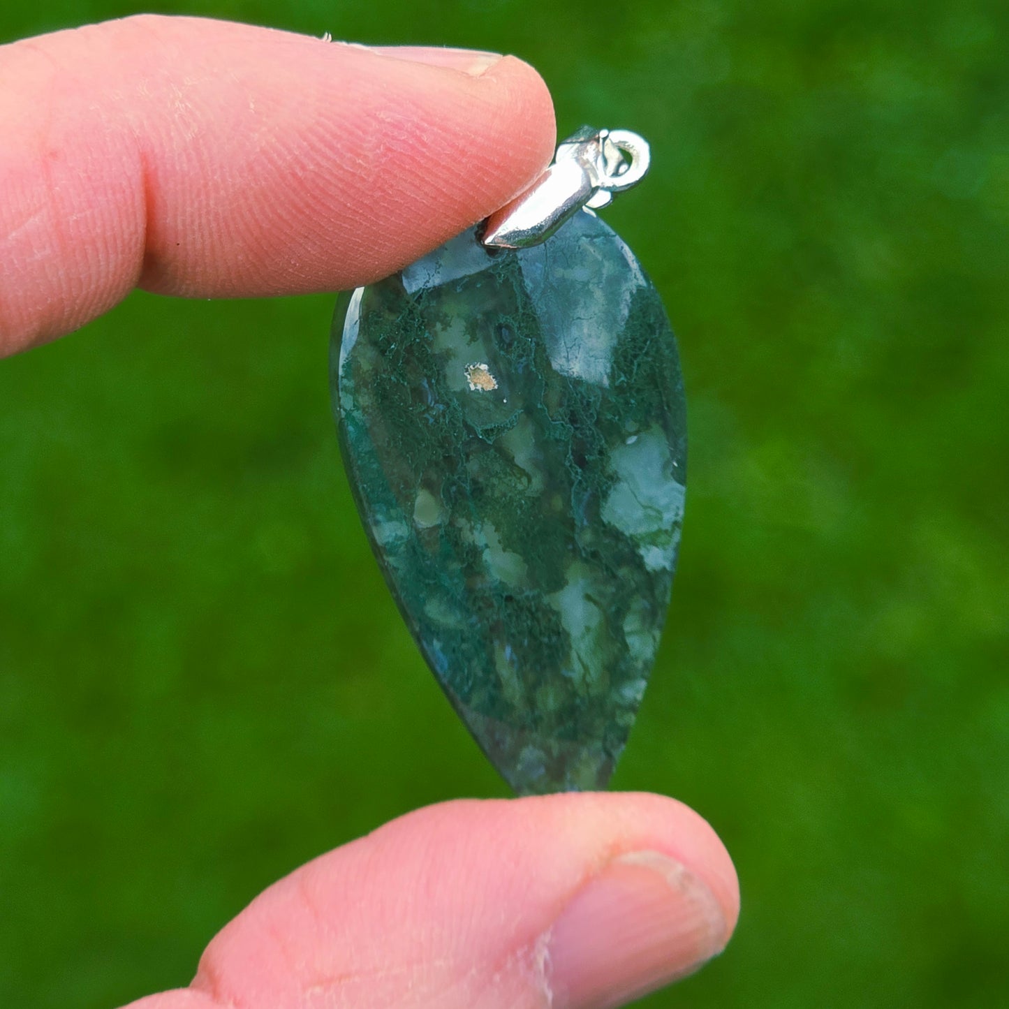 Pendentif en Agate mousse - n°2