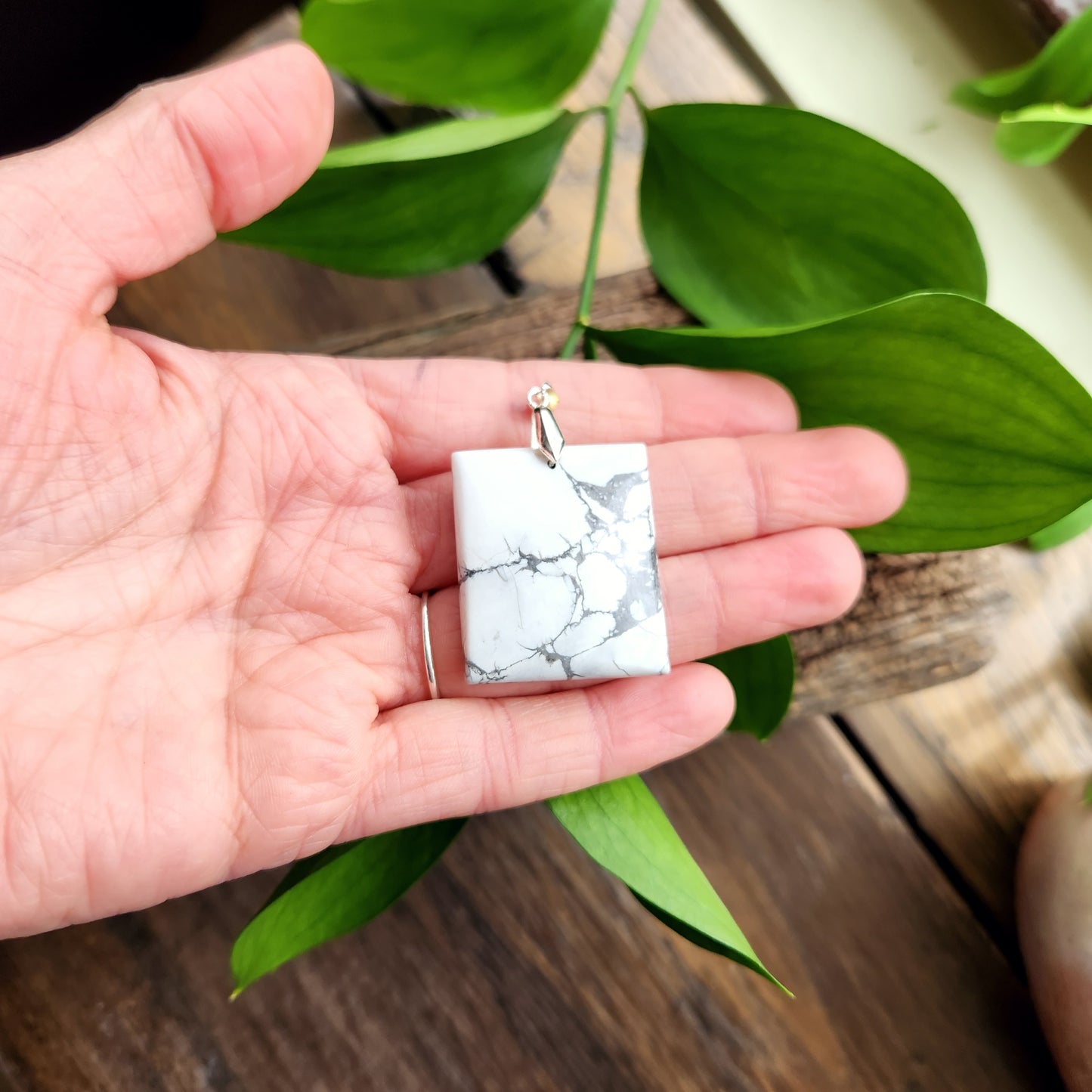 Pendentif en Howlite - n°1