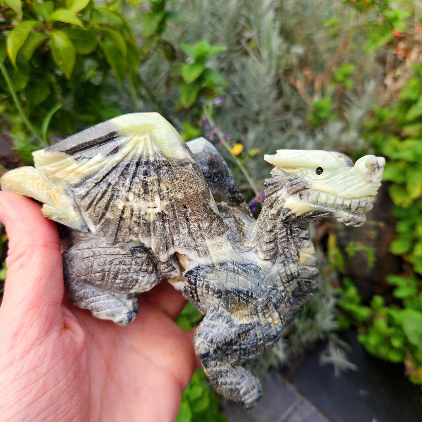 Sculpture de Dragon en Jaspe - n°4