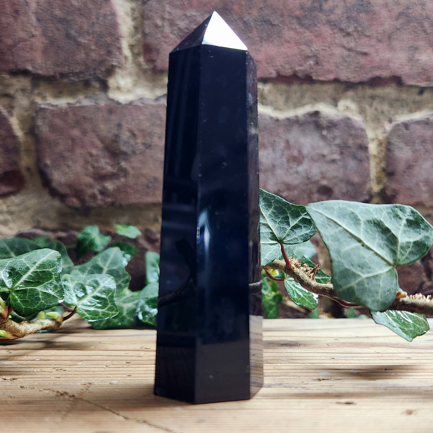Tour en Obsidienne Noire - 7 chakras - n°3