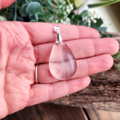 Pendentif en Quartz blanc - n°1