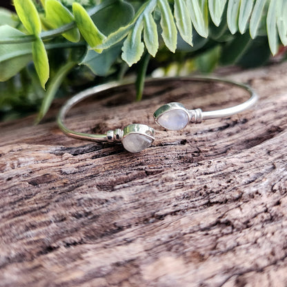 Jonc en Pierre de lune - Argent 925