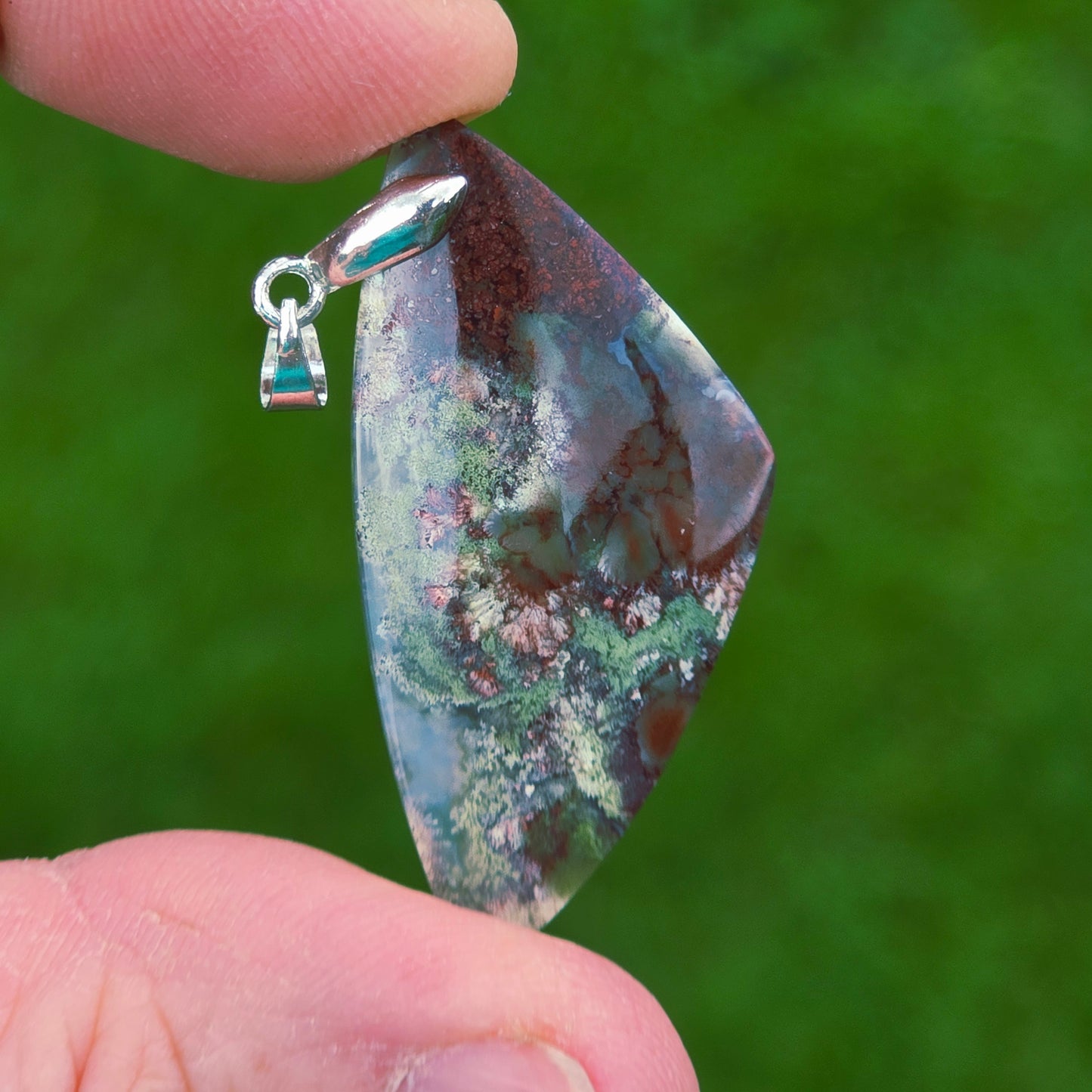 Pendentif en Agate mousse - n°10