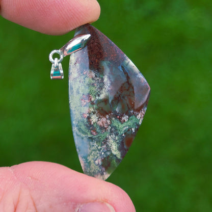 Pendentif en Agate mousse - n°10