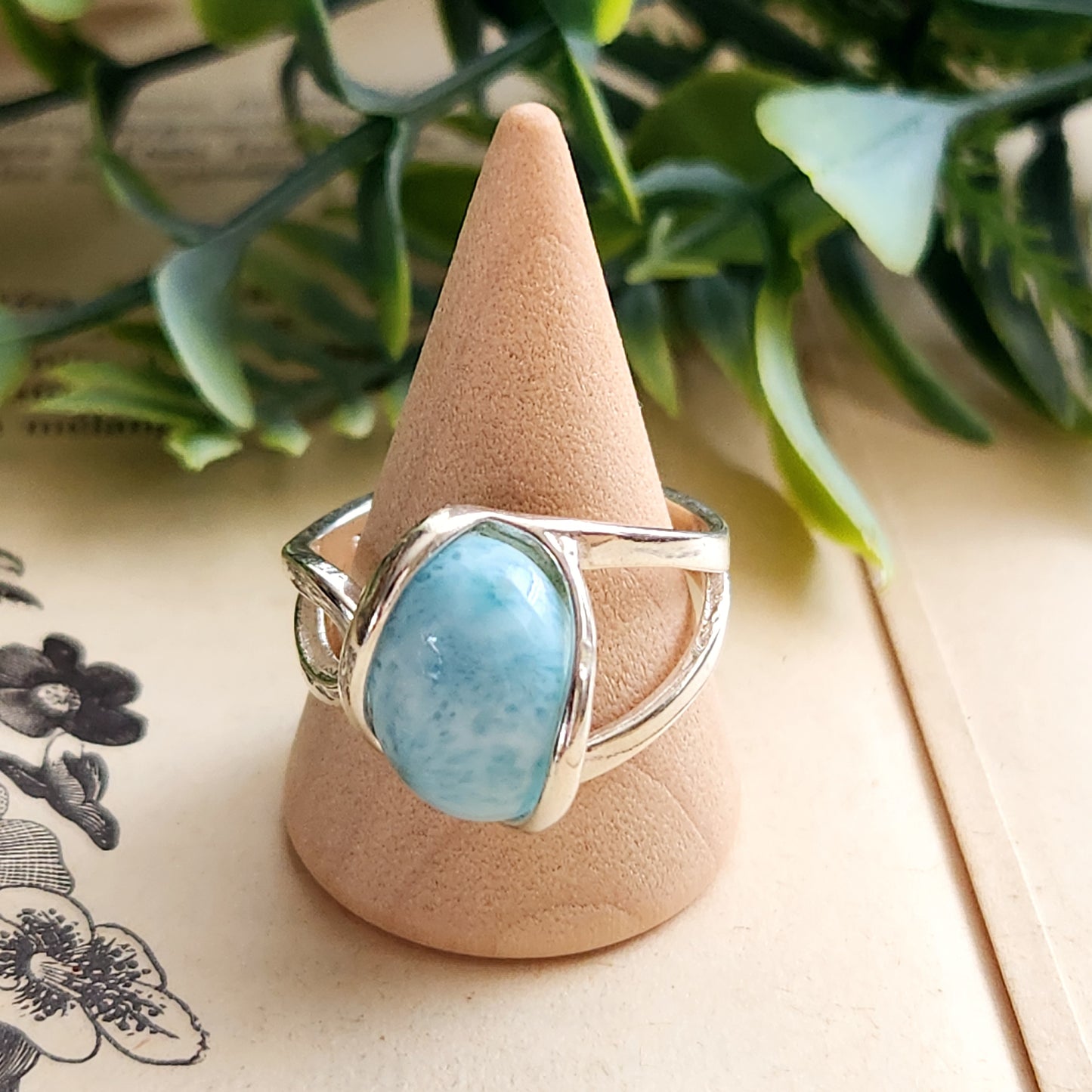 Bague réglable - Larimar - Argent  925