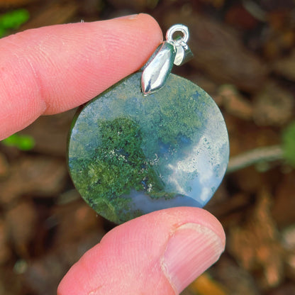 Pendentif en Agate mousse - n°8