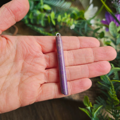 Pendentif Totem en Jade violet - n°3