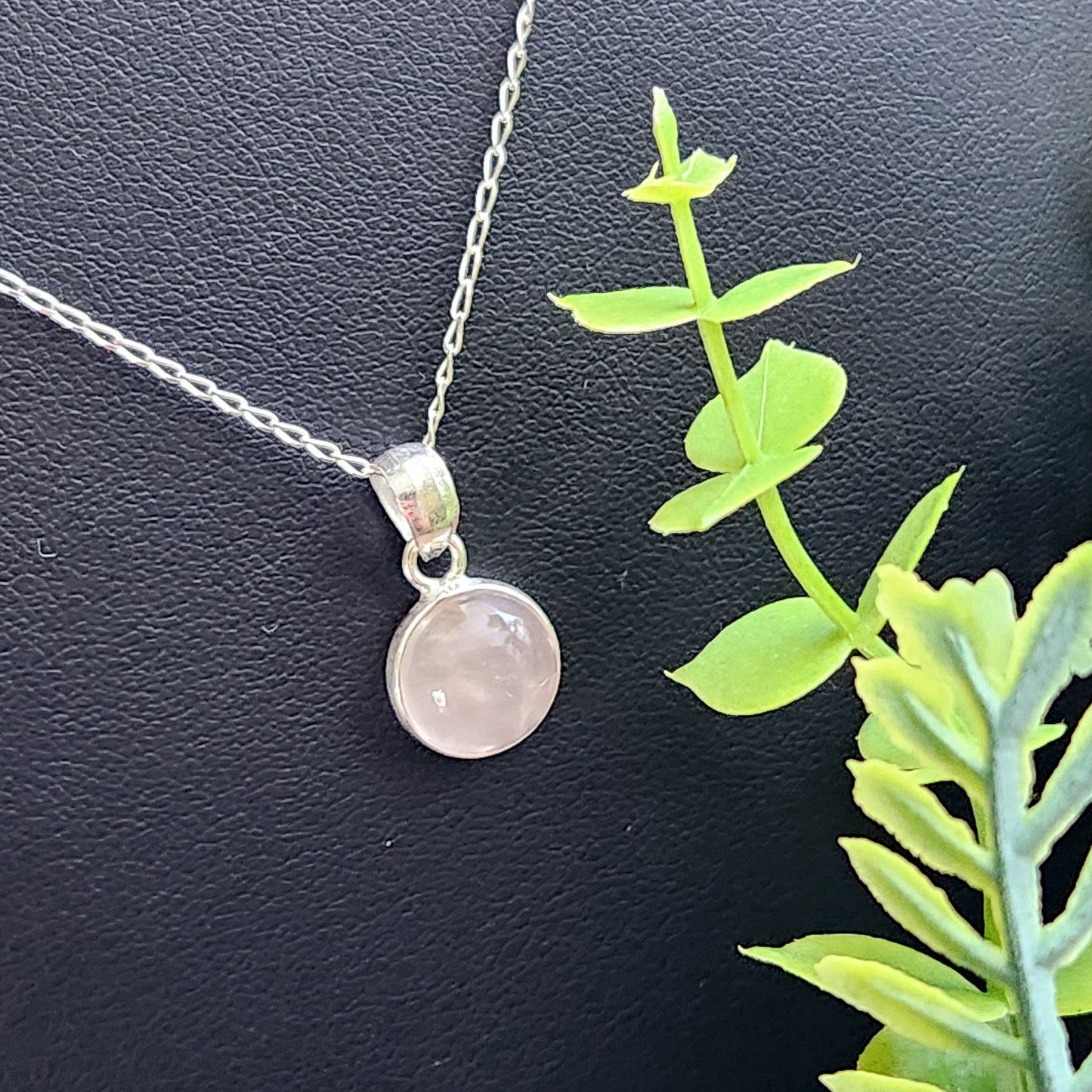 Médaillon en Quartz Rose