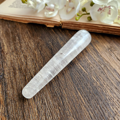 Bâton de massage en Cristal de Roche