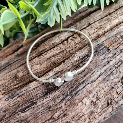 Jonc en Pierre de lune - Argent 925