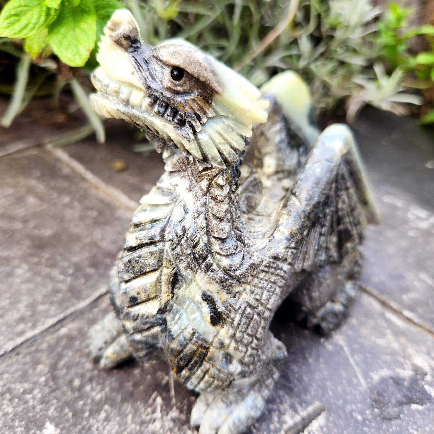 Sculpture de Dragon en Jaspe - n°4