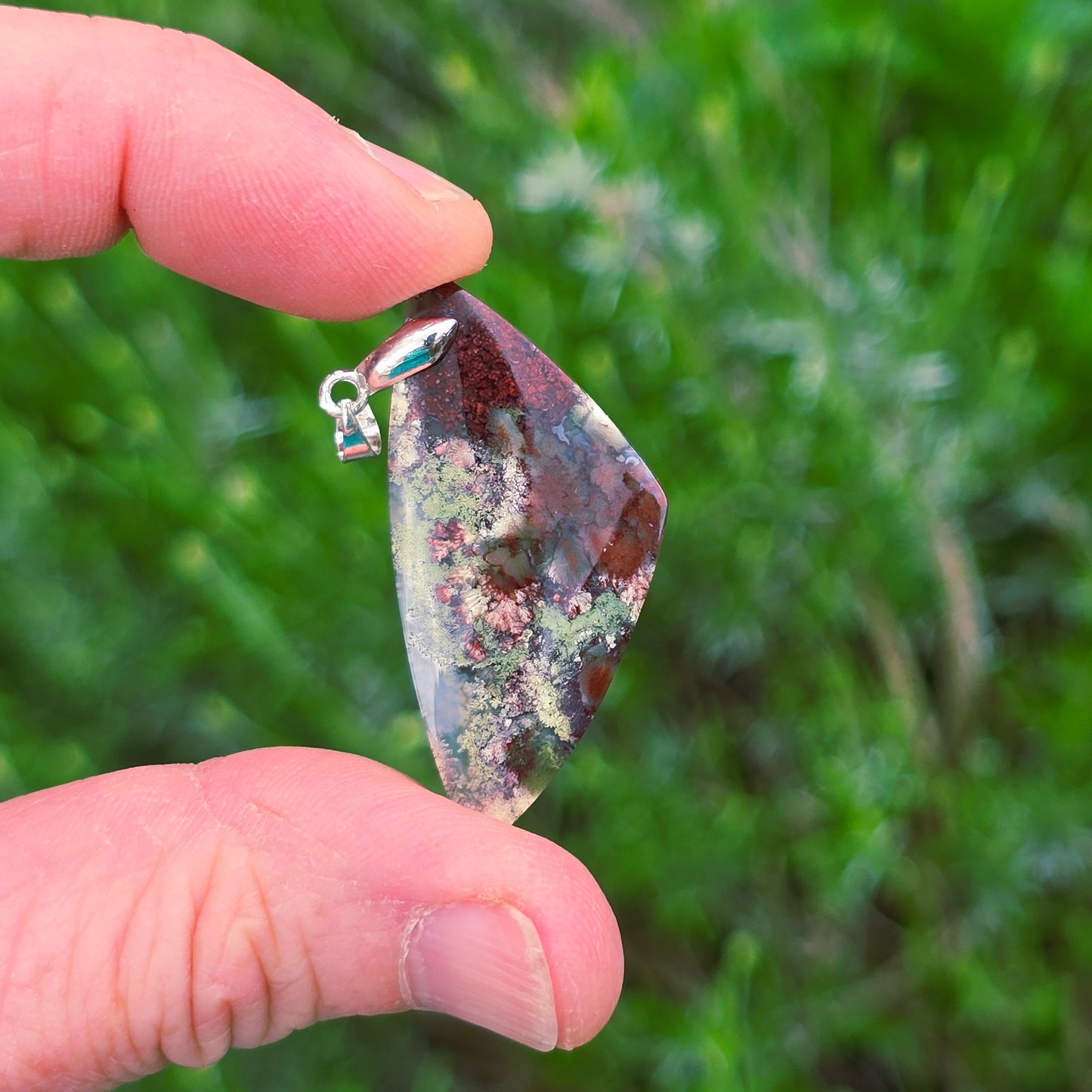Pendentif en Agate mousse - n°10