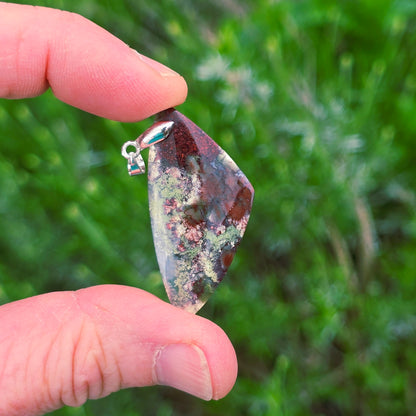 Pendentif en Agate mousse - n°10