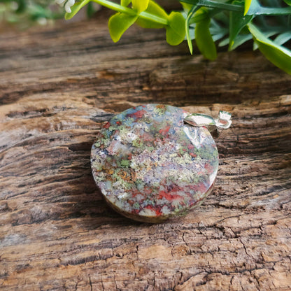 Pendentif en Agate mousse - n°1