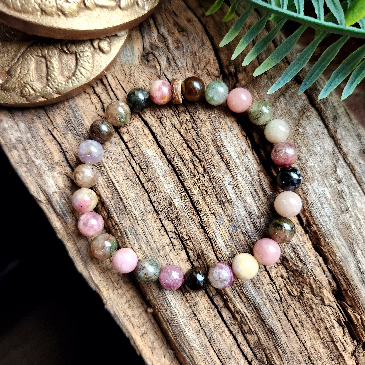 Bracelet Tourmaline multicolore - 8mm