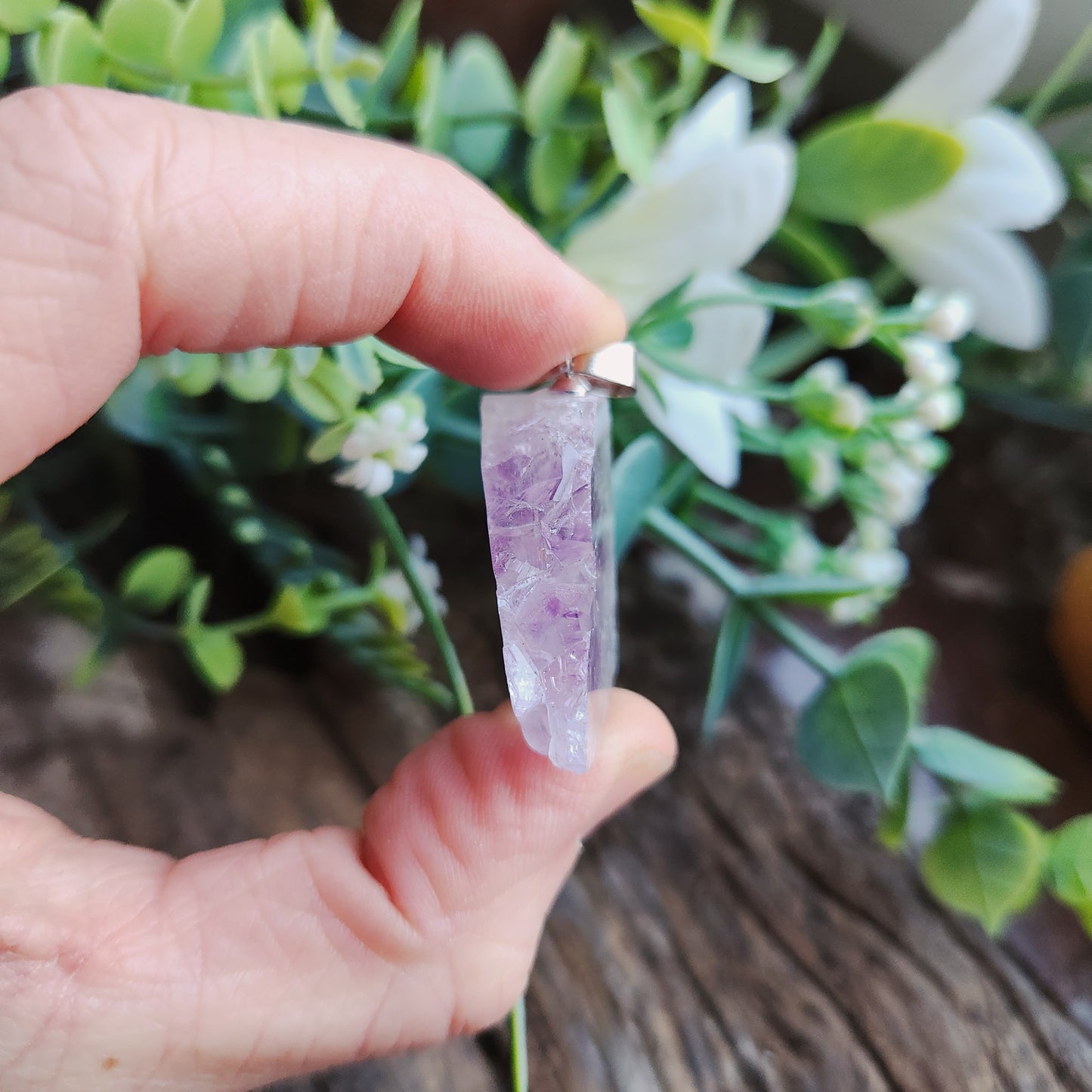 Pendentif en Améthyste brute n°2