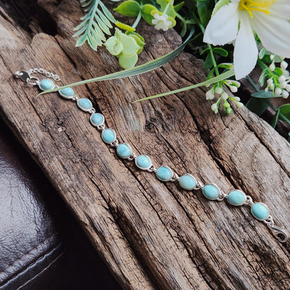 Bracelet en Larimar - Argent 925