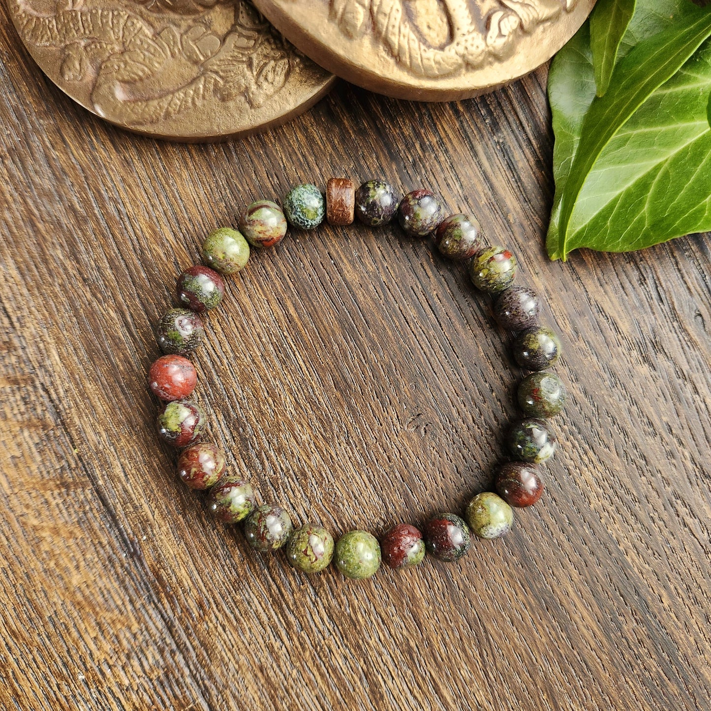 Bracelet en Jaspe Sang de dragon - 8mm