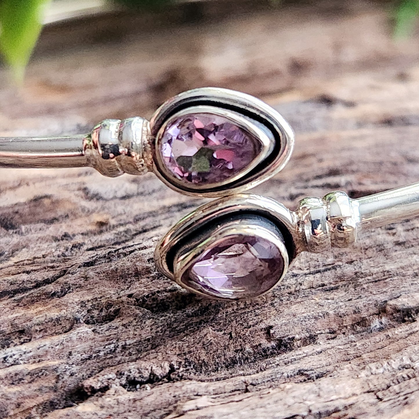 Jonc en Améthyste - Argent 925