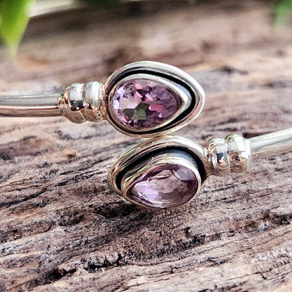 Jonc en Améthyste - Argent 925