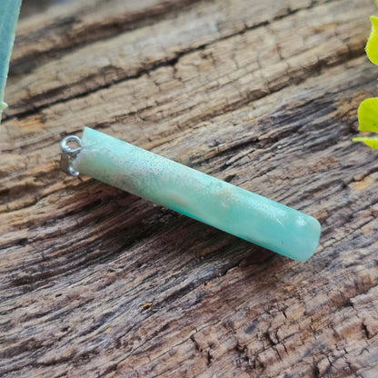 Pendentif Totem en Aragonite bleue - n°5