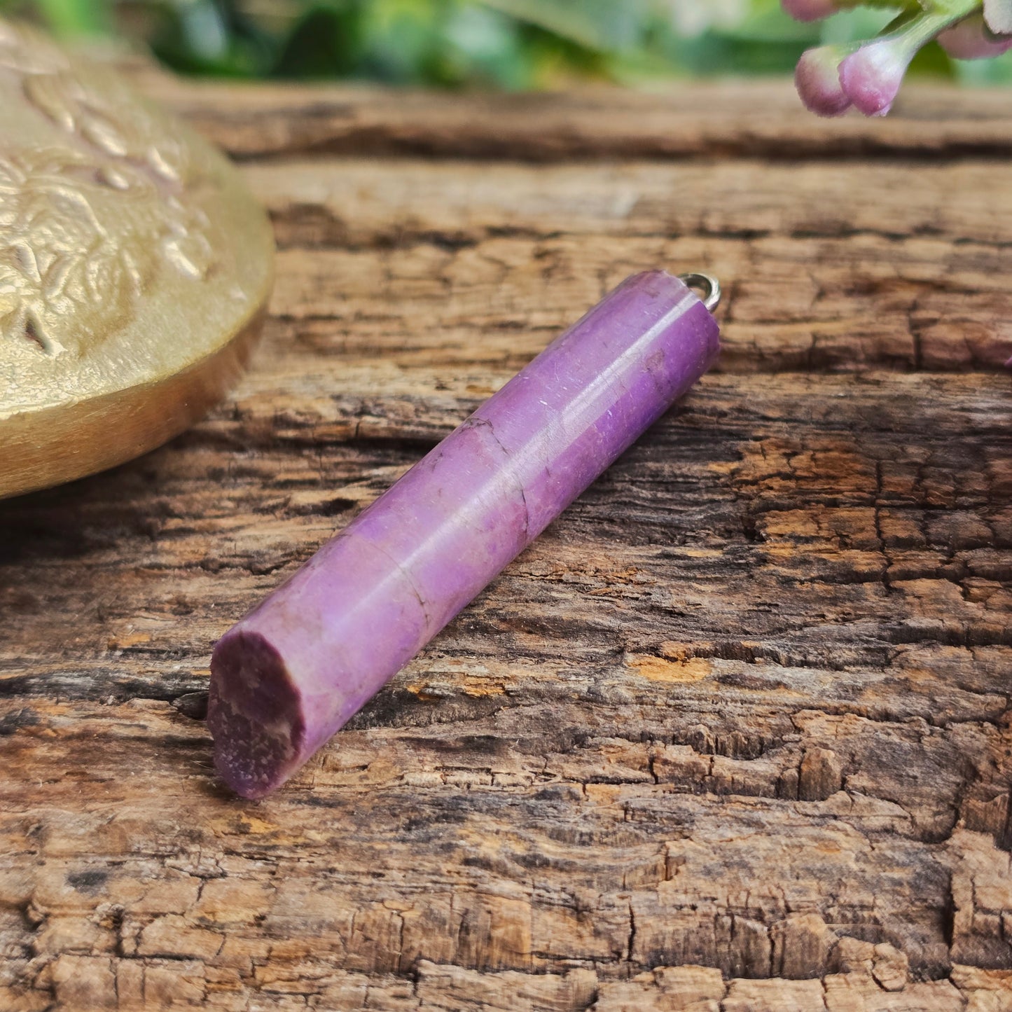 Pendentif Totem en Jade violet - n°1