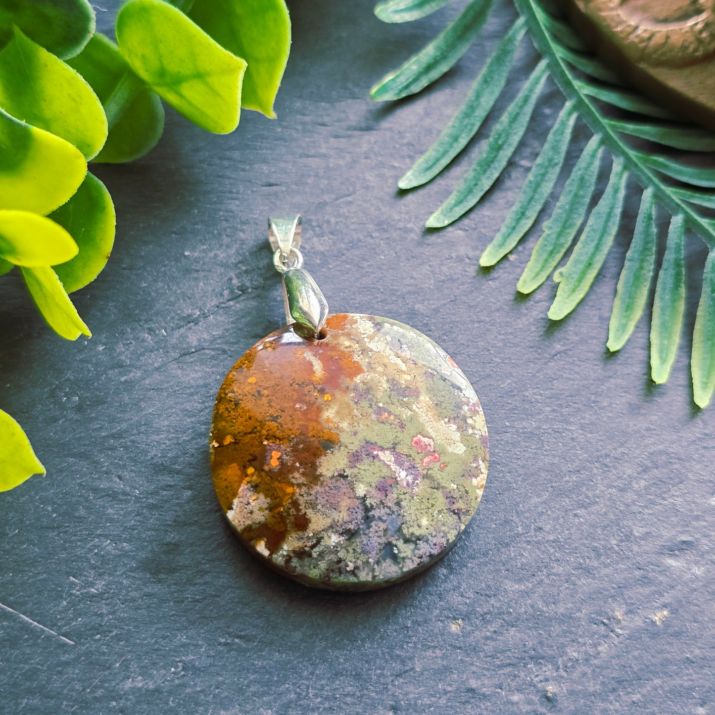 Pendentif en Agate mousse - n°6