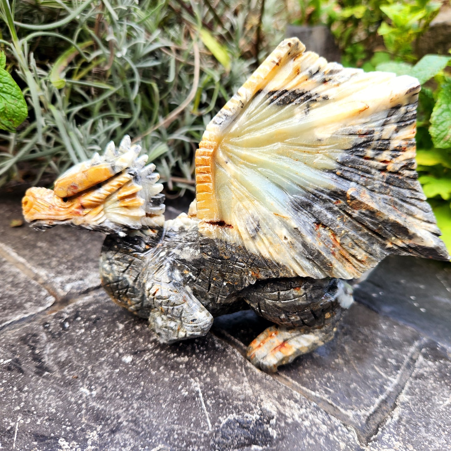 Sculpture de Dragon en Jaspe - n°3