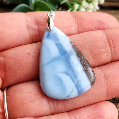 Pendentif en Opale bleue owyhee - n°2