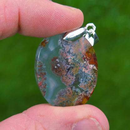 Pendentif en Agate mousse - n°7