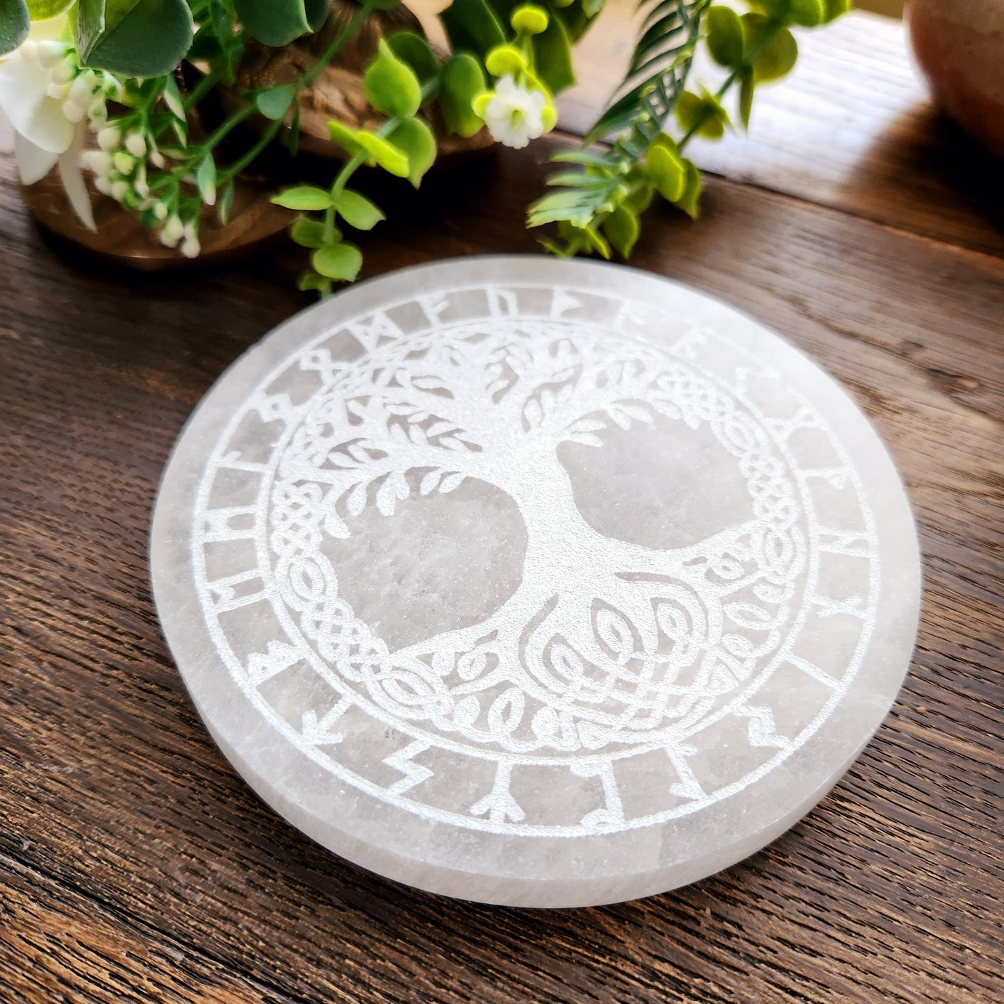 Plaque Arbre de vie & Runes vikings