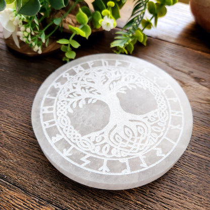 Plaque Arbre de vie & Runes vikings